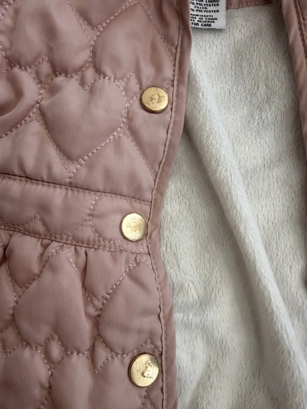 Liv & Lottie pink with fur lined coat size 12 month